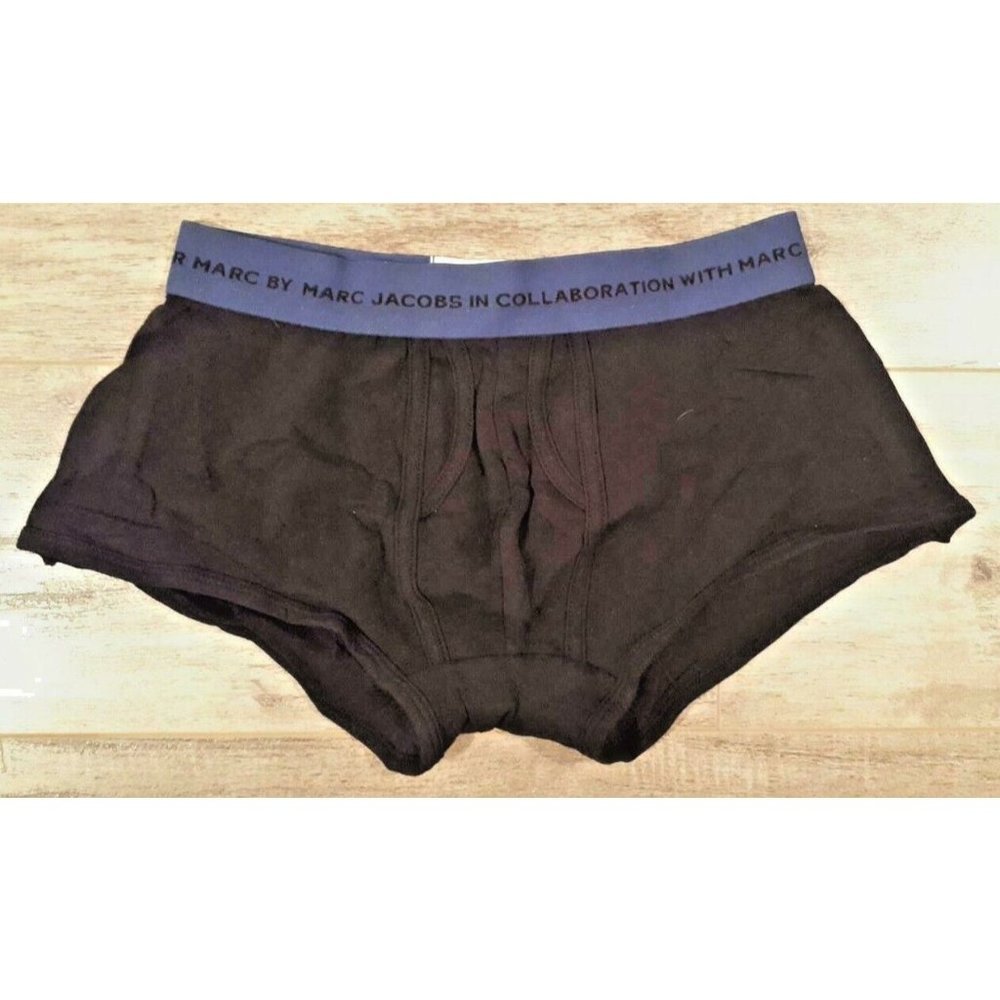 Marc Jacobs Men's Boxer Brief Underwear Black /  Blue ( S )